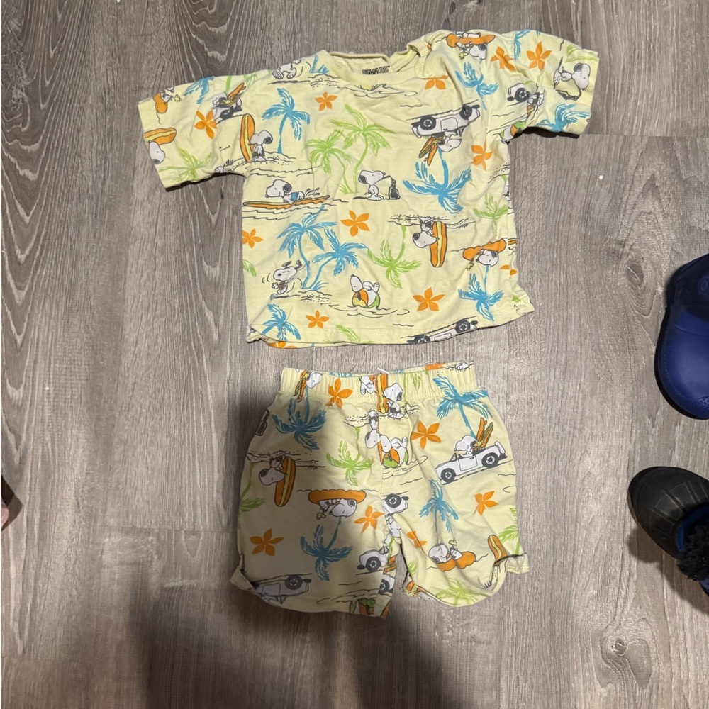 Peanuts Cream and Orange Kids' Shirt